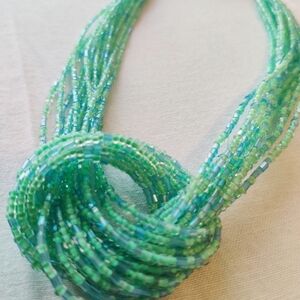 Crystal Beaded Twist knot Necklace